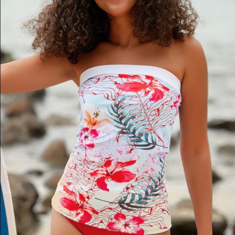 EUC tankini and bottoms. Sized M